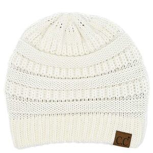 C.C Ivory Knit Beanie